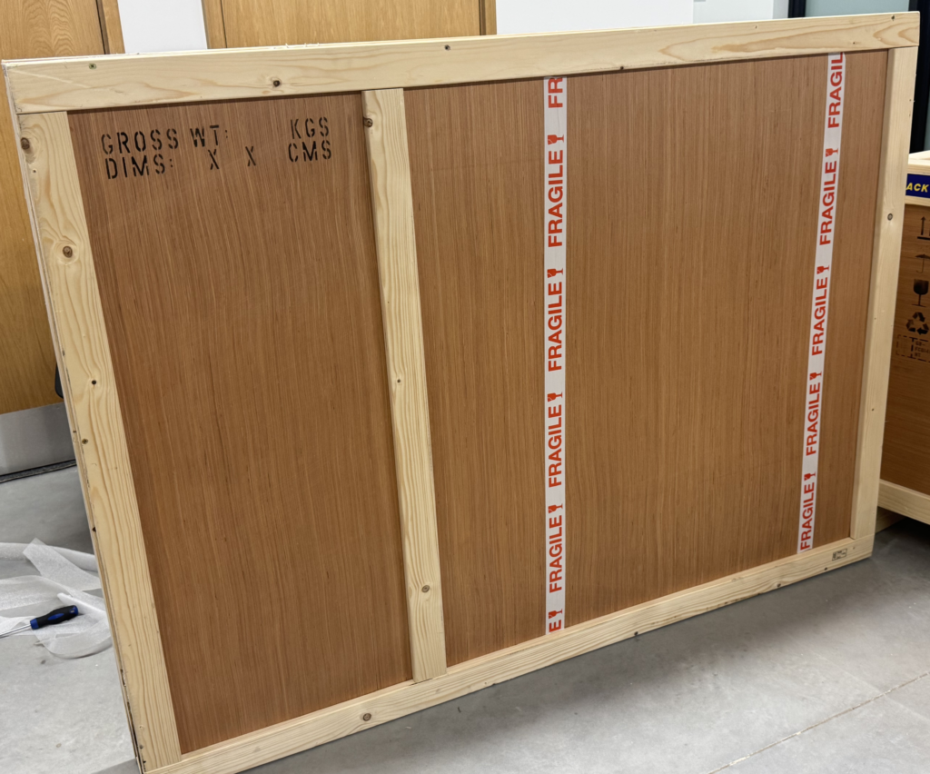Custom wooden crate for international shipping from Hove – Pack & Send Brighton & Hove